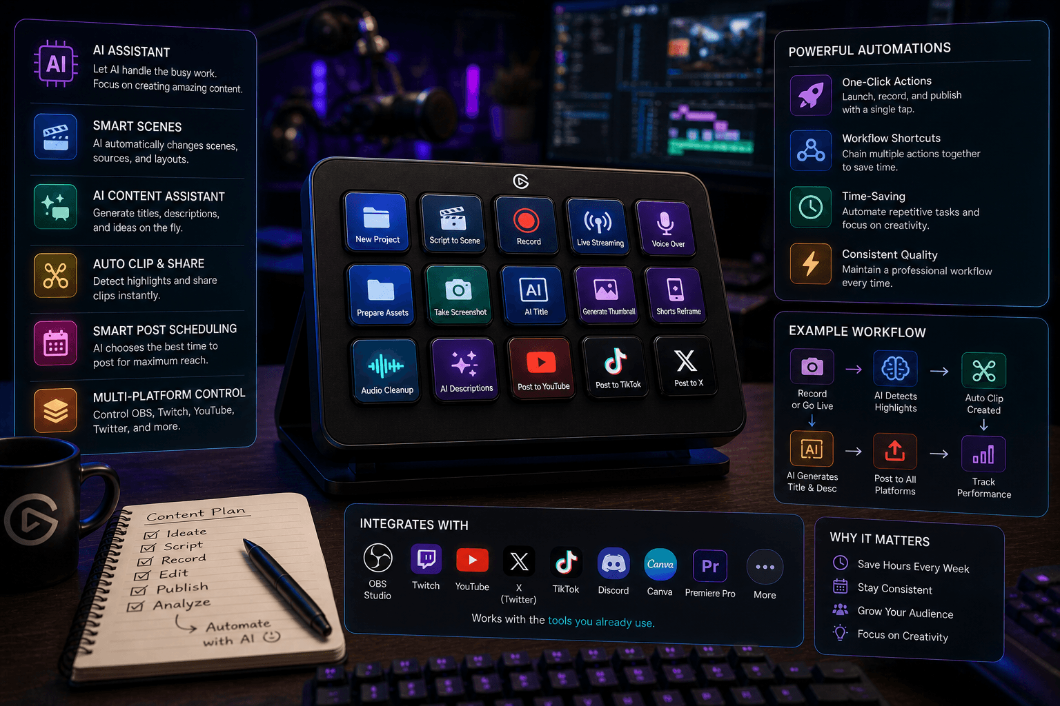 AI-Powered Stream Deck: Automate Your Content Creation Workflow